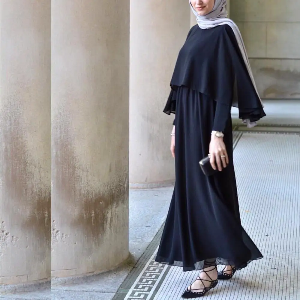 Whosale  high quality Abaya 2020  Islamic clothing fashion monochrome cloak dress skirt Muslim woman quality  comfort abaya