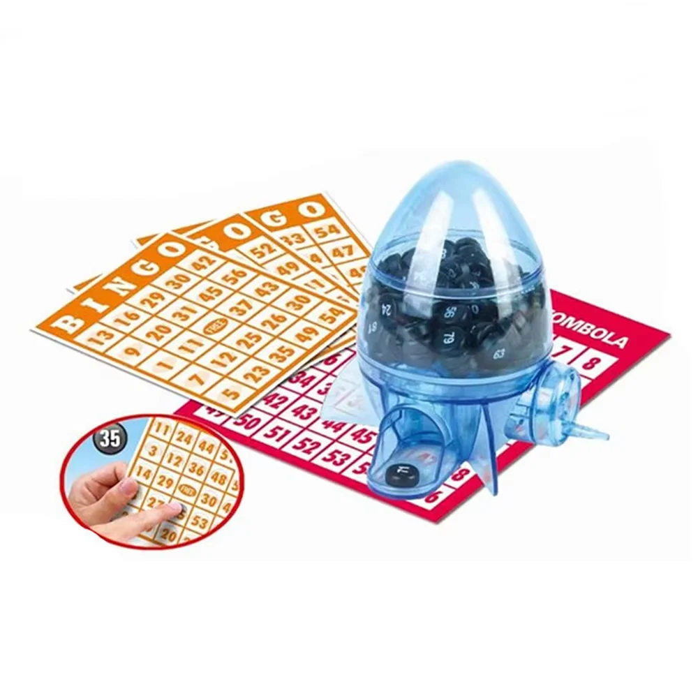 Plastic Leisure Entertainment Game Mini Lottery Machine Hand-cranked Lucky Bingo Machine Board Game