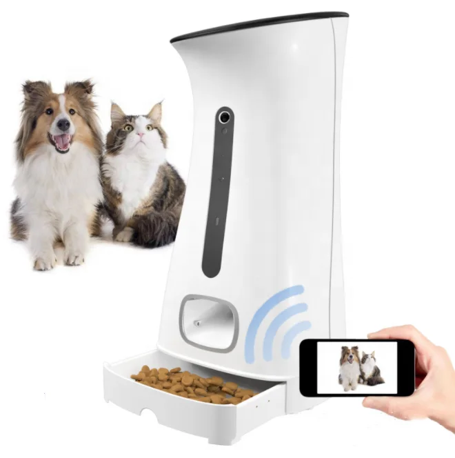 New Smart Pet Feeders Wifi Connect Remote Operate pet feeder automatic Cat Dog Feeder
