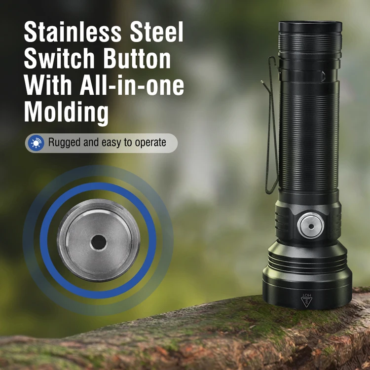 Boruit ET28 800 Lumen Mini Portable Five-Color Light  Aluminum Alloy Waterproof IP67 Rechargeable Flashlight with Clip