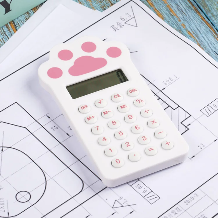 8 digits rubber button small shape claw appearance calculator electronic calculator pocket calculator