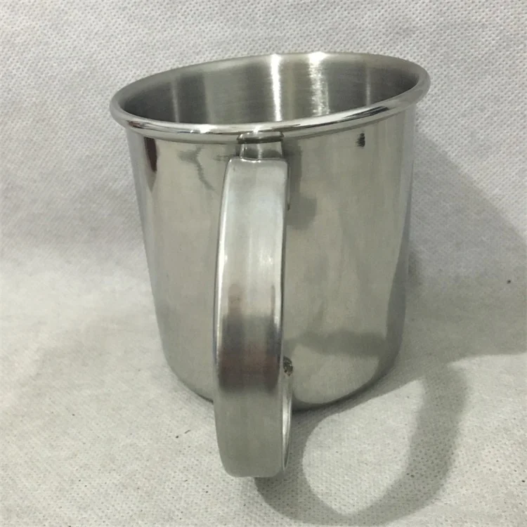 16oz Food Grade Moscow Mule Hammered Drum Silver Copper Plated Drinking Coffee Beer Cocktail Vodka Mint Julep Ginger Tea Mug Cup
