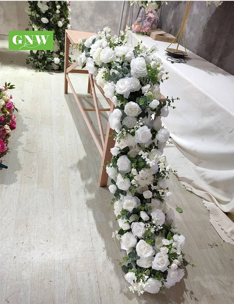 GNW свадебное украшение нового дизайна, гирлянда для верхнего стола, Цветочная композиция
