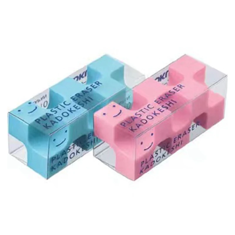 Office Supply Soft Pencil Erasers Custom Promotion School Supplies Rectangle White Eraser Free Sample