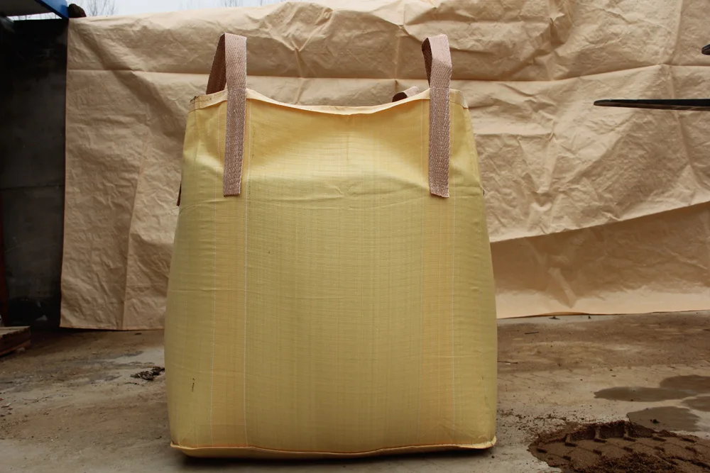 PP big Jumbo bag 1000kg tubular double warp  U type FIBC bulk bag