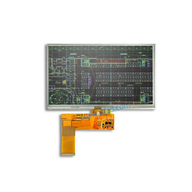 Transmissive 7 Inch High Brightness TFT 800*480 Lcd Display 7.0 inch tft lcd modules