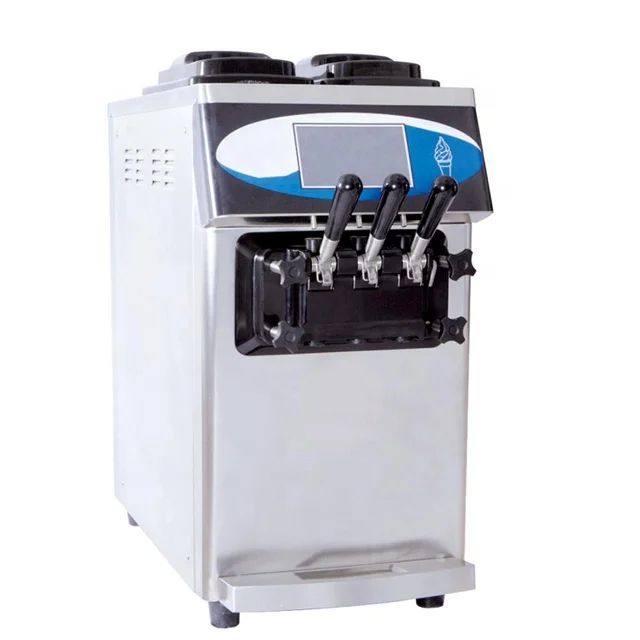 table top sofe Ice Cream Machine soft ice cream maker Machine double compressors with pre-cooling function 2020 hot sale
