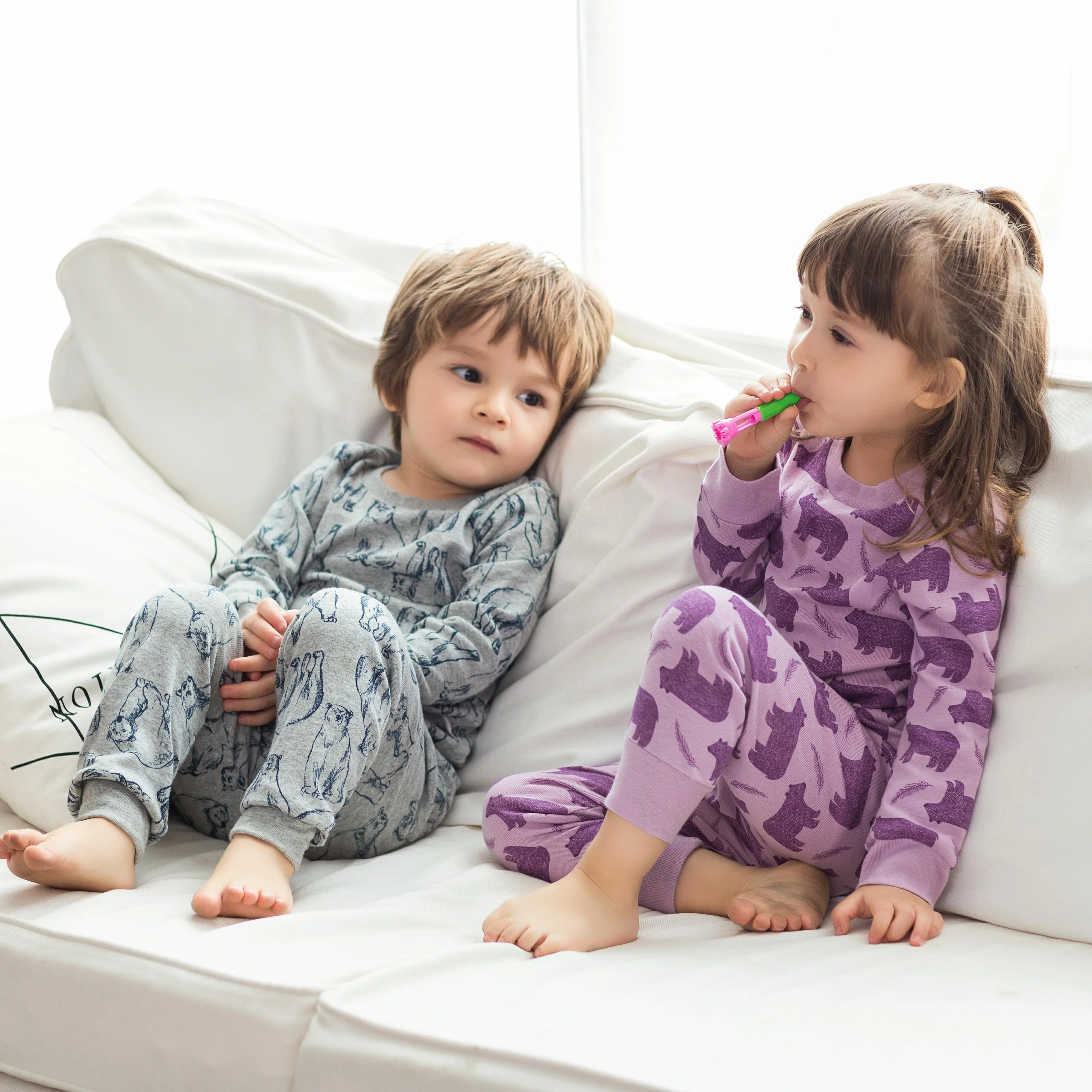  OEM&ODM multicolor pajama set for kids leisure Home clothing animal Kids Pajamas 100% cotton children
