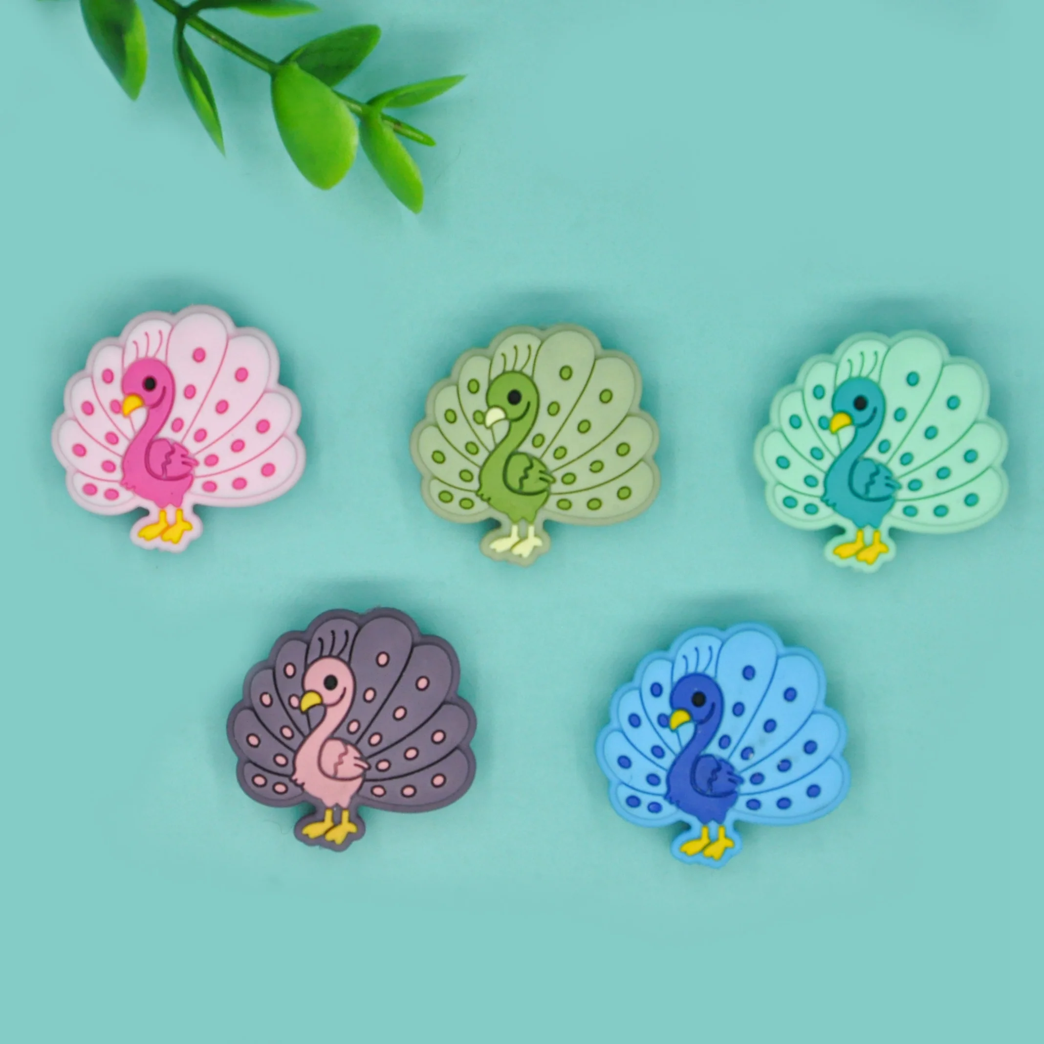 New 2022 Multistyled cute animal shape cow silicone focal beads for pen making silicone Beads