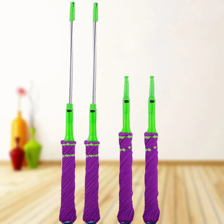 Microfiber Squeeze Water FLAT Mop Dry Wet Retractable Cleaning twist mop