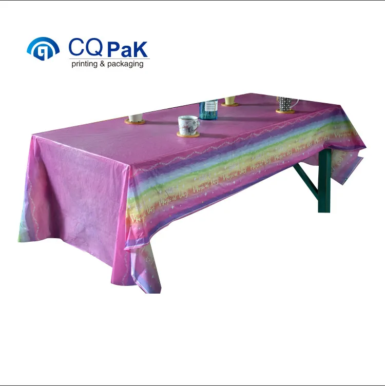 plastic round table clothes