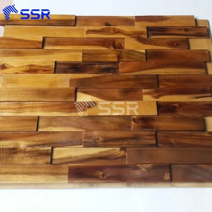 Vietnam Acacia wooden flooring tiles/ wooden wall panels for decoration
