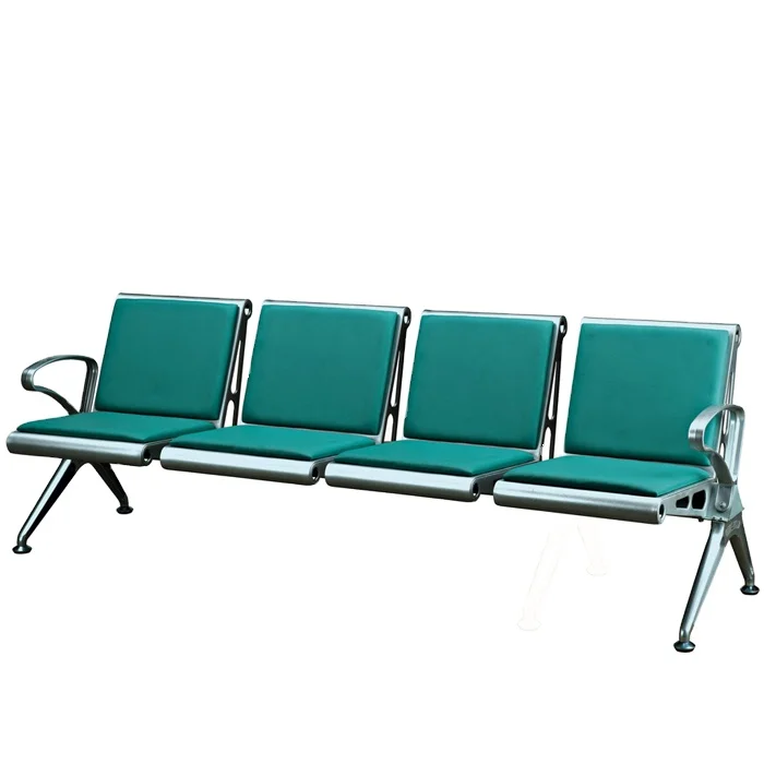 BDEC202B Hospital Exclusive Waiting Room Reception Area Leather Four Seats Waiting Chairs For Rest