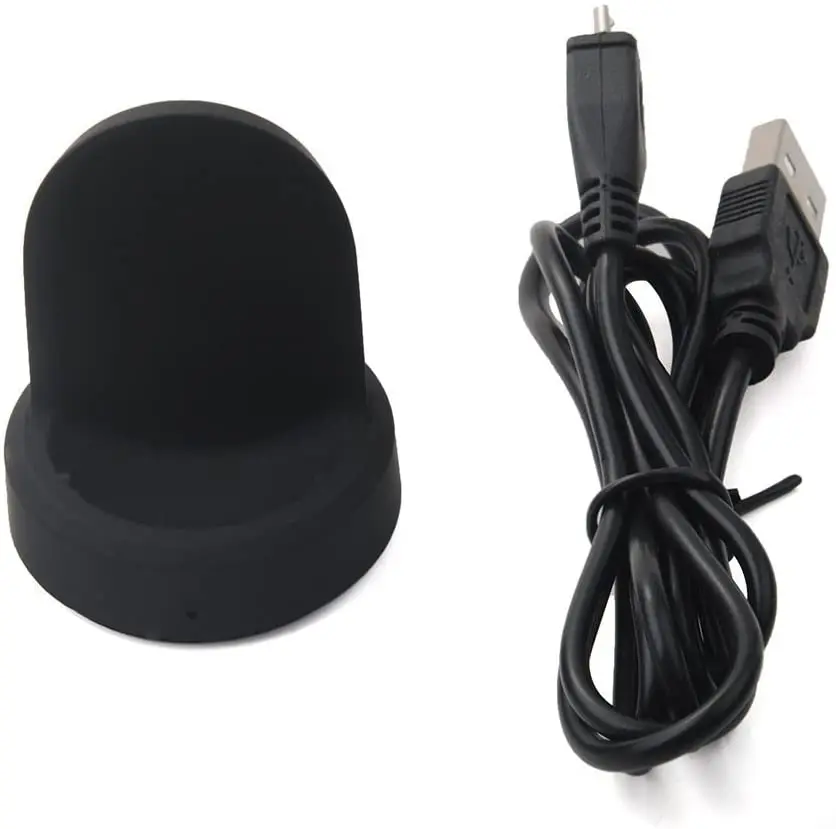 For Samsung Gear S3 Charger, Qi Charging Dock for Samsung Gear S3 Classic/Frontier Smartwatch (Black)