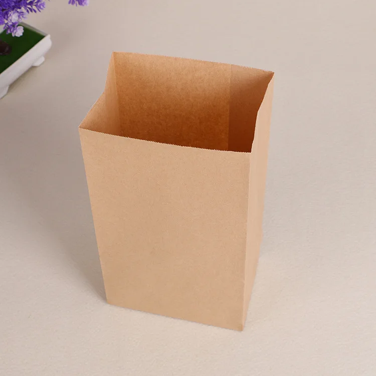 Food grade Brown SOS Kraft Paper Food Bag with your own logo