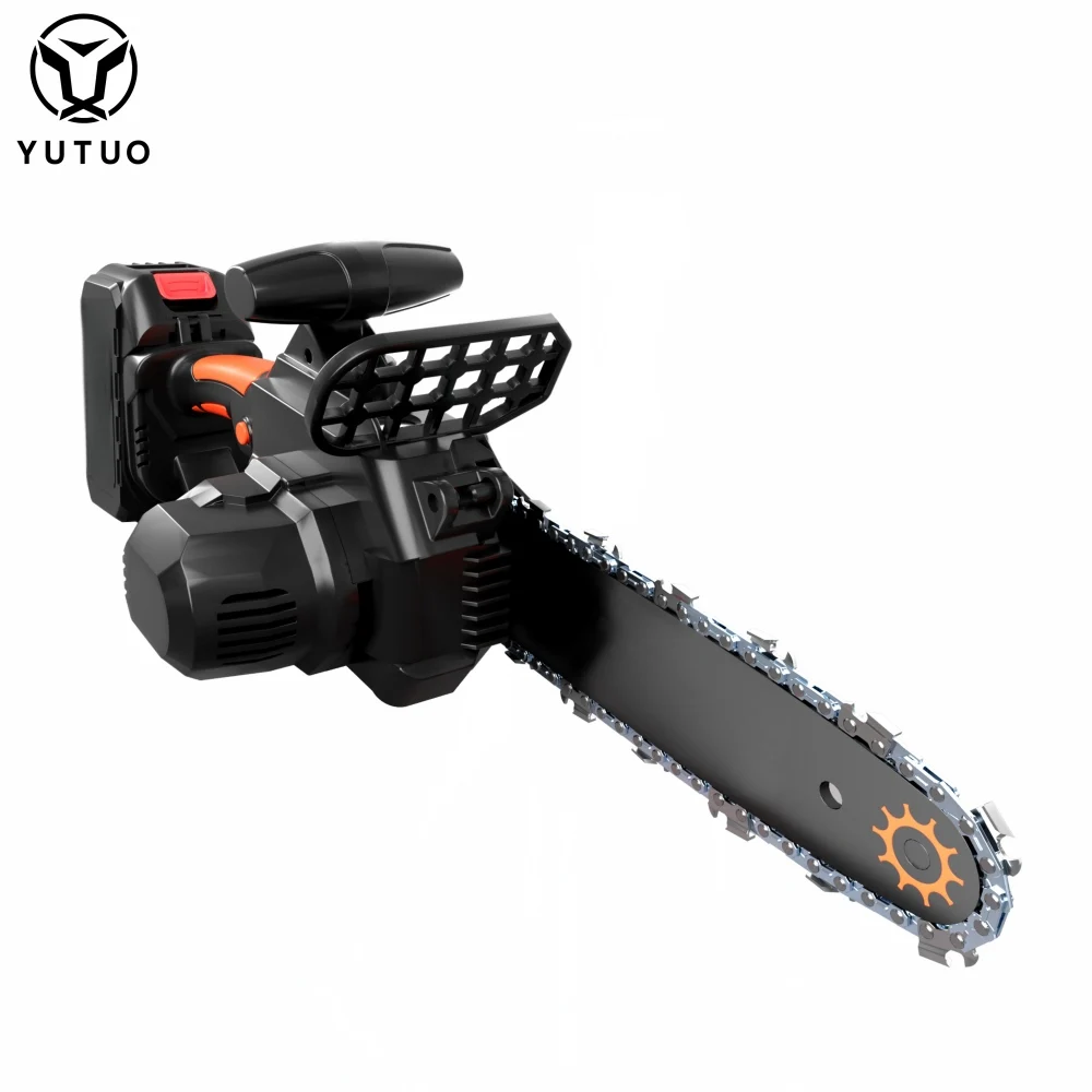 YUTUO wholesale high quality interchangeable li-ion battery cordless brushless 12' 12 inch power chain saw