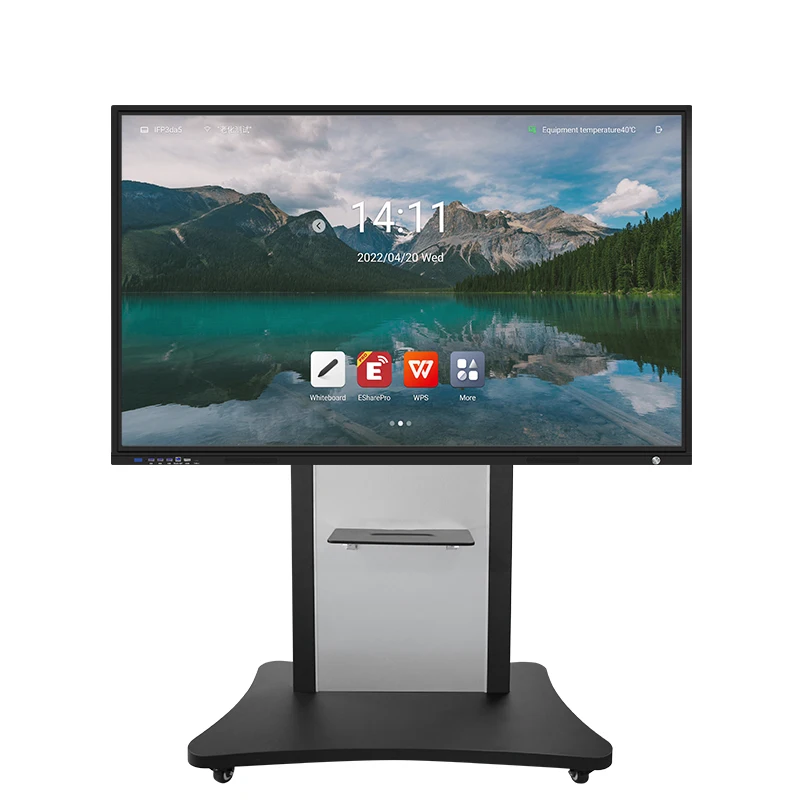 Astouch Android 11  Dual System 65 inch  Interactive LCD Touch Screen  Smart Board  Meeting Display  with Webcam Microphones