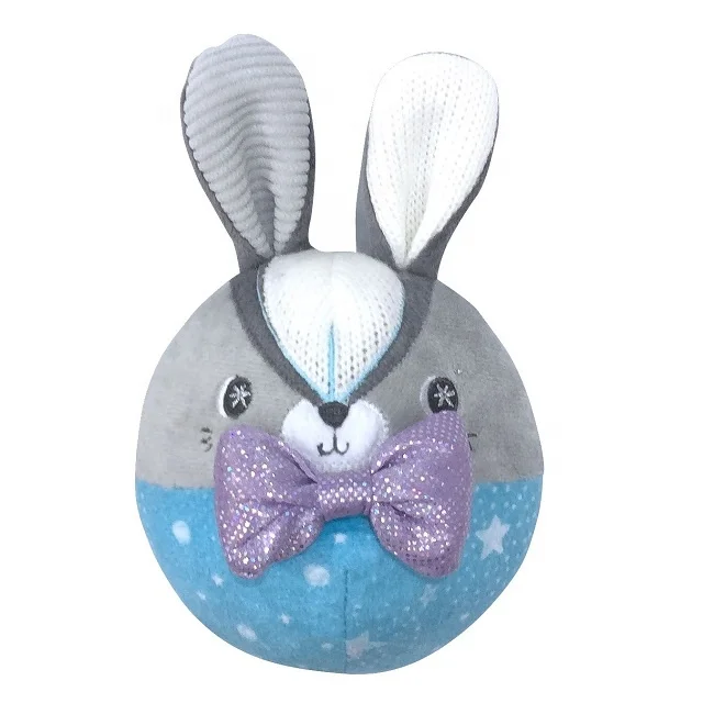 
Cute unicorn Reversible Plush Soft Animal Baby Ball Rattle For newborn baby boy girl rabbit bunny 