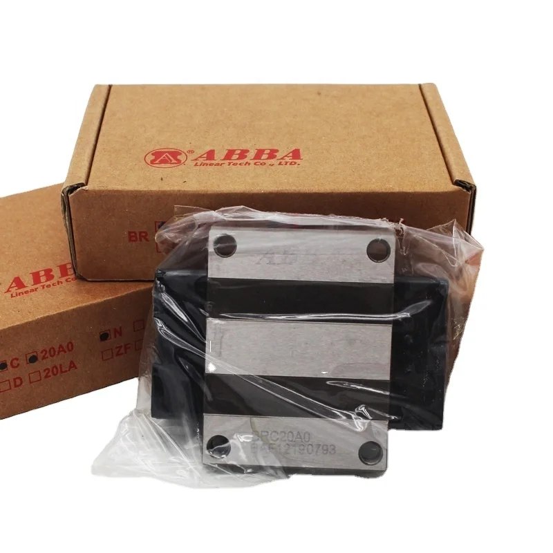 100% original ABBA linear rails and bearings BRC20A BRD20A BRC20LA BRD20LA