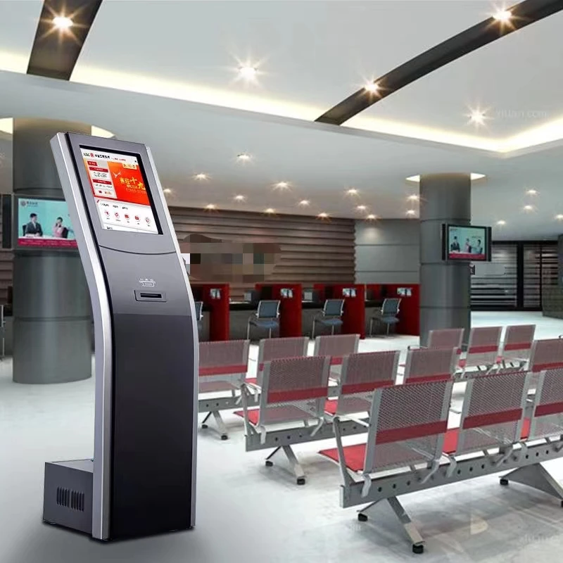 Автономный 21 5 Дюймов Android Aio сенсорный экран киоск очереди с Pos сканером штрих-кода варианты принтера билетов