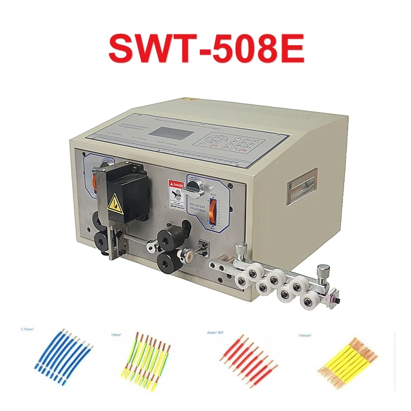 SWT-508E Peeling Stripping Cutting Machine for Computer Automatic Wire Strip Stripping Machine 0.1 to 8mm2 AWG28-AWG8 220V 110V