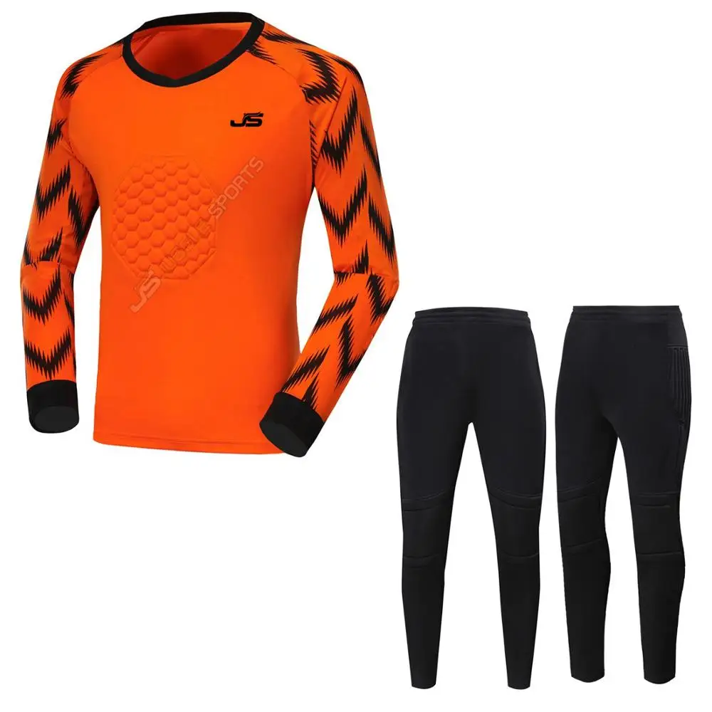 
 Мужские, детские футбольные тренировочные комплекты вратаря, нагрудная защита, Футбольная форма с принтом на заказ, трикотажные изделия для регби, форма для вратаря, наколенник  
