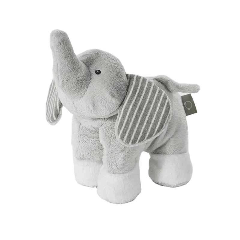 Grey short plush elephant doll children accompanied plush toy home decoration/ Polyester filling