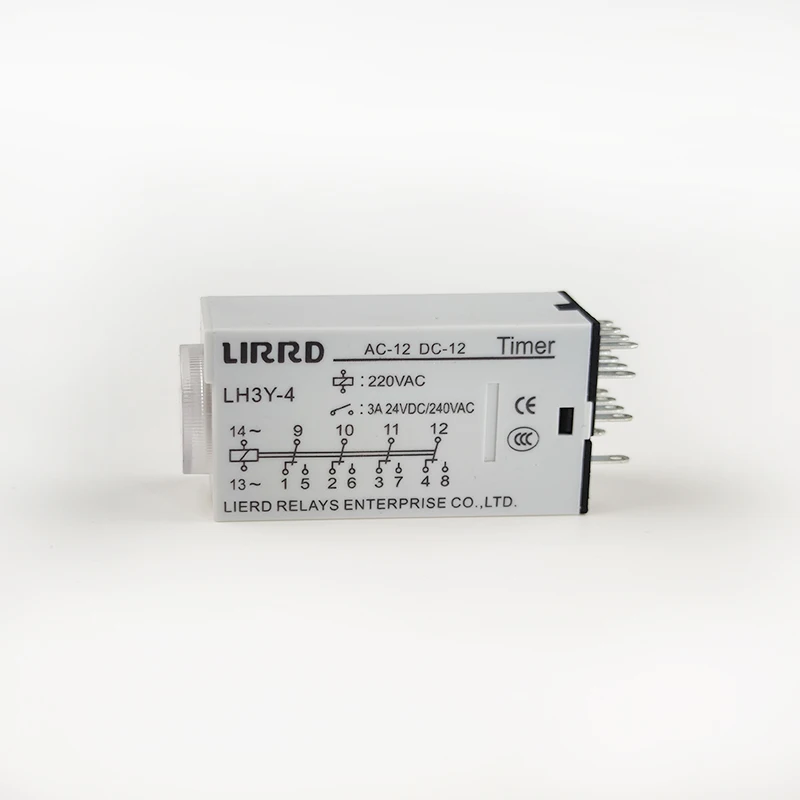 H3Y-4 Timer Relay On Delay 5 Seconds Time Range 220V AC 14 Pins
