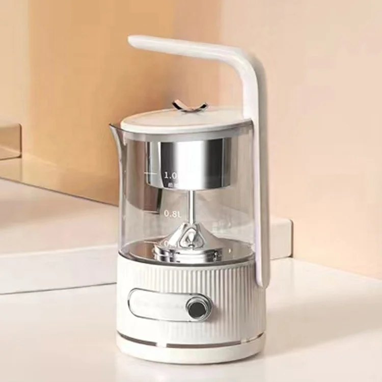 New Glass Tea Kettle, 1.0L Multi-function Cute Kettle with tea infuser/ Temperature control Tea Maker/ Glass Teapot