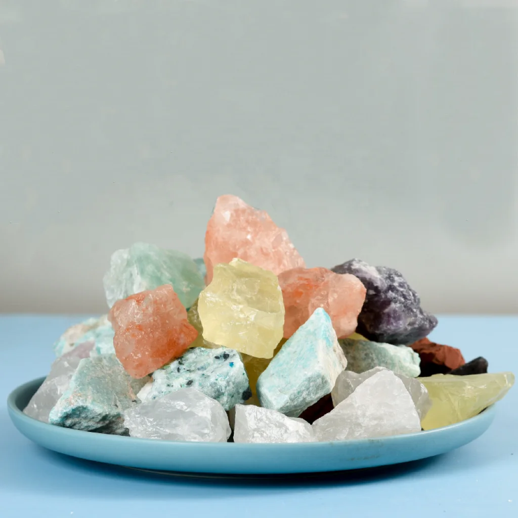 Hot sale natural gemstone rose quartz bulk amethyst rock crystal raw stone raw crystals