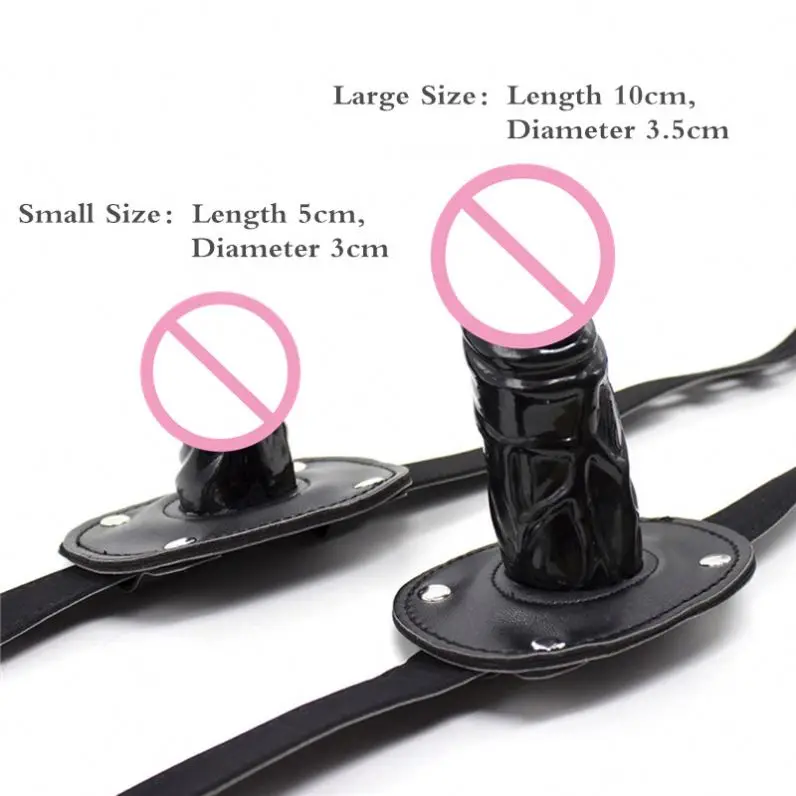 BDSM Bondage Fetish Adult Sex Toys Silicone Penis Plug Ball Dildo Open Mouth Gag