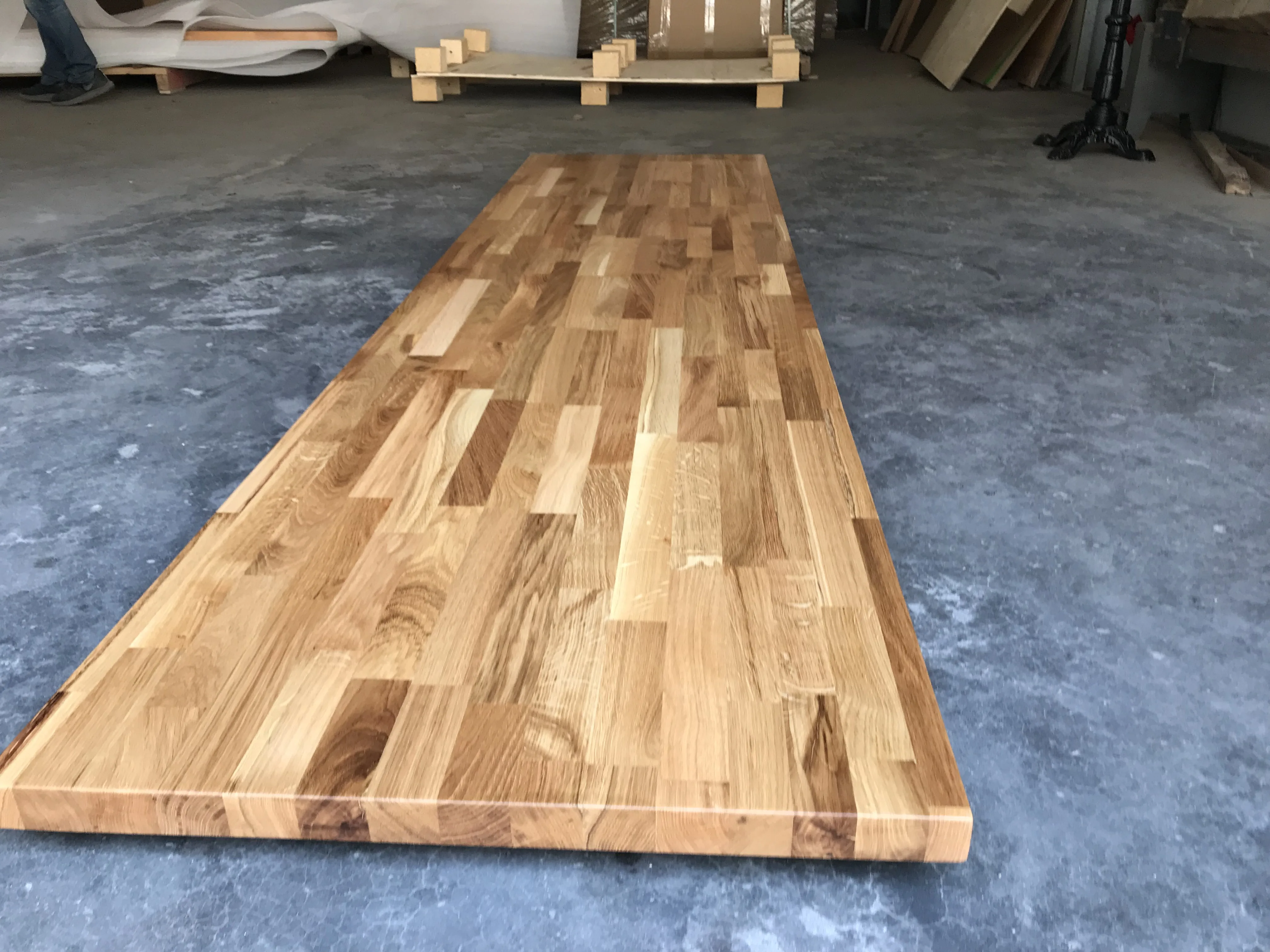 Обеденный стол мясника из массива белого дуба размер 30x48x1 5