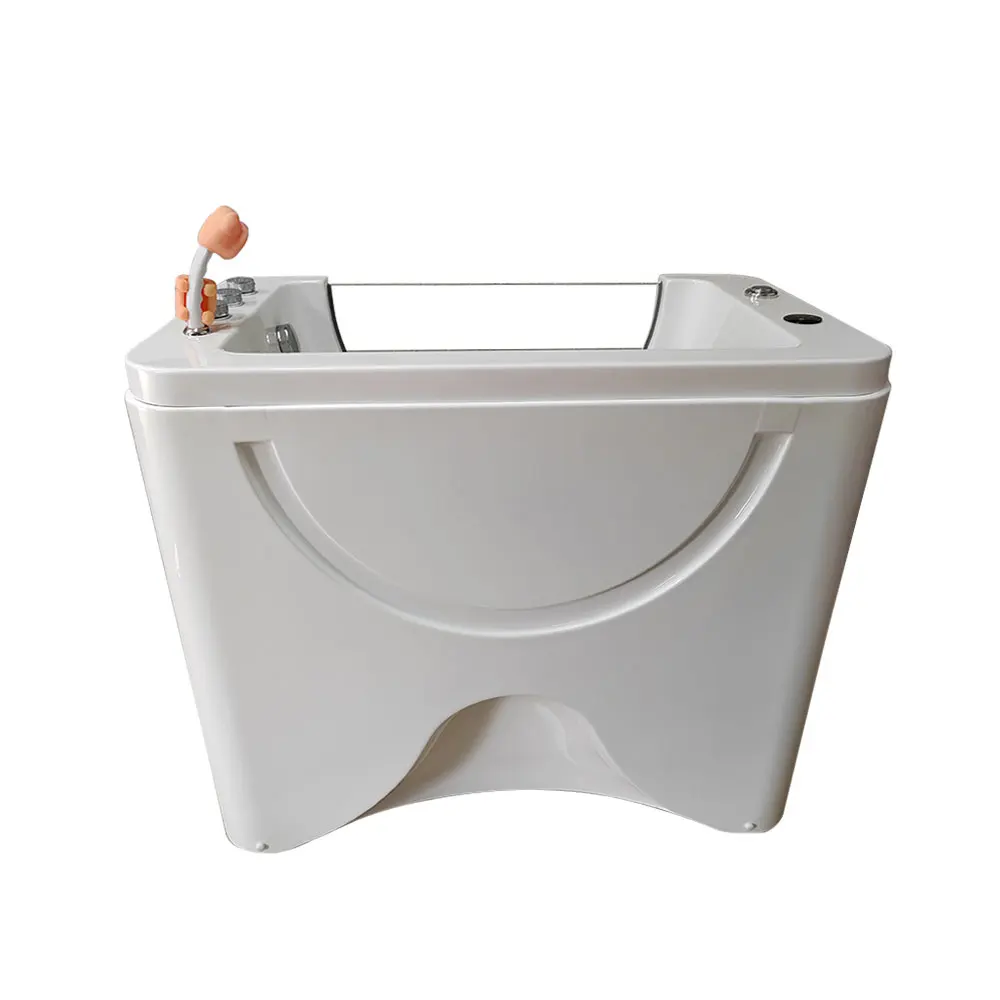 Modern Design Ozone Professional Pet Dog Jacuzzier Freestanding Massage Pet Bathtub Wash Grooming LED Pet Spa Bathtub