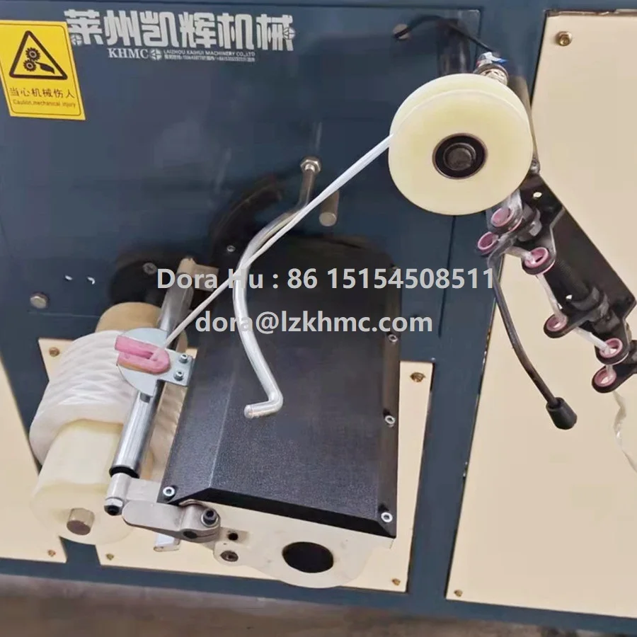 PP fibrillated tape thread rolling machinery raffia packing twine spool winder