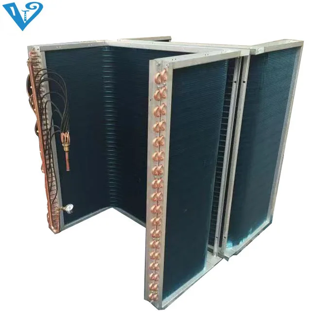 Shanghai Venttk Aluminum Fin Copper Tube AC Cooling Condenser And Evaporator