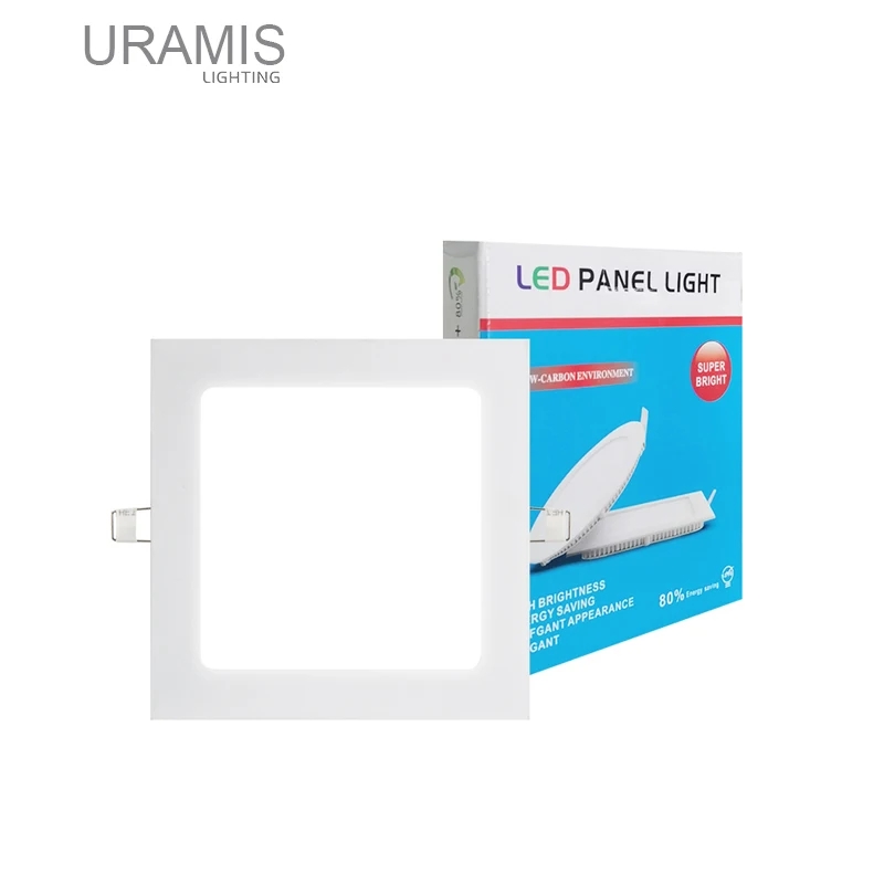 Led panel light 2 warranty 12w 18W led slim panel light flush mount 12 inch led round panel light plastic housing