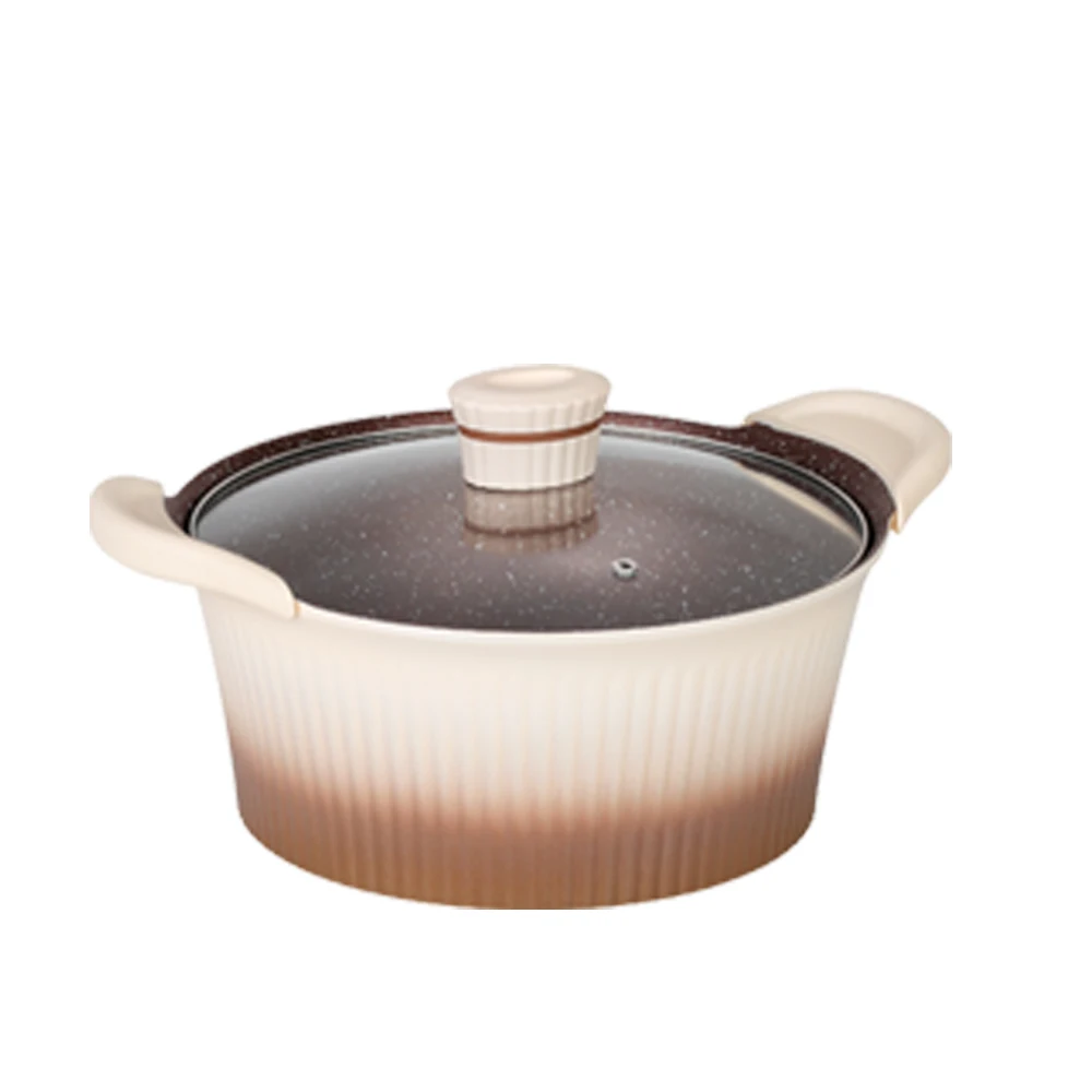 Hot sale die casting aluminum cookware pot set kitchen cooking pot set cookware non stick pan cookware sets marble coating