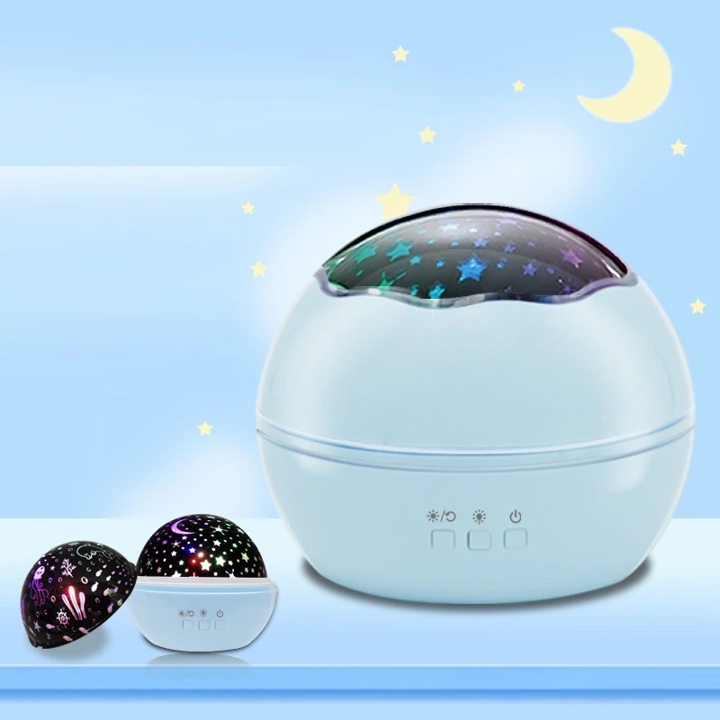 D1 Factory hot sale star and moon led night light projector with wholesale price
