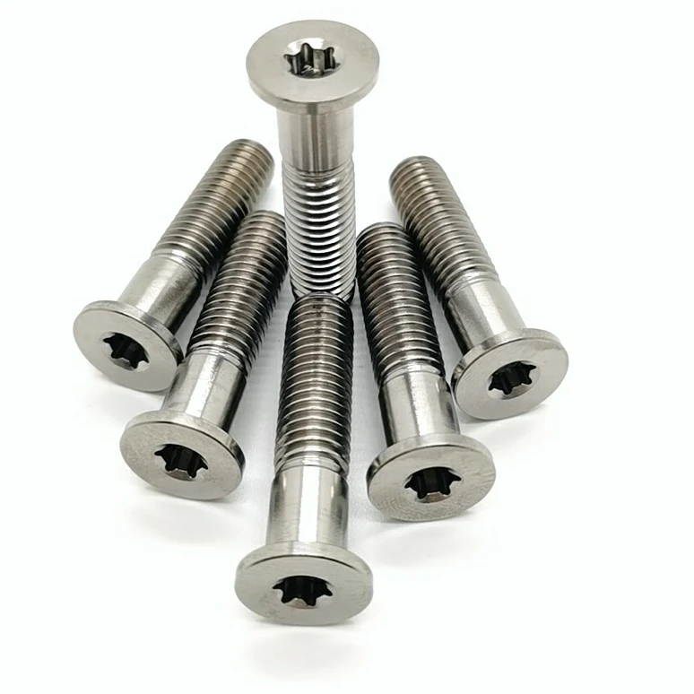 custom M6 Color Titanium Allen Torx Hex Screw Bolt M3 M5 M6 Flat Countersunk Motorcycle Titanium Screw bolts fasteners