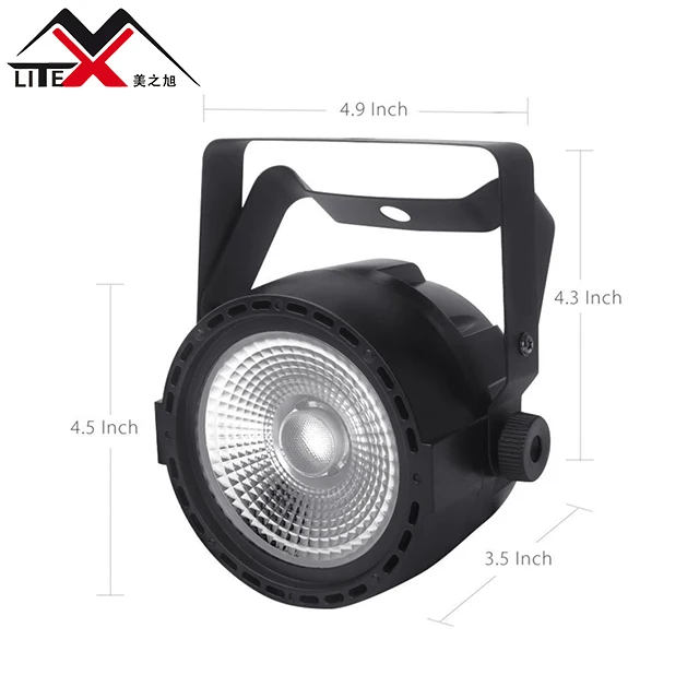  Гуанчжоу Лидер продаж DMX512 управление 30 Вт RGBW УФ светодиод плоский мини cob par can свет для ночного клуба свадьбы