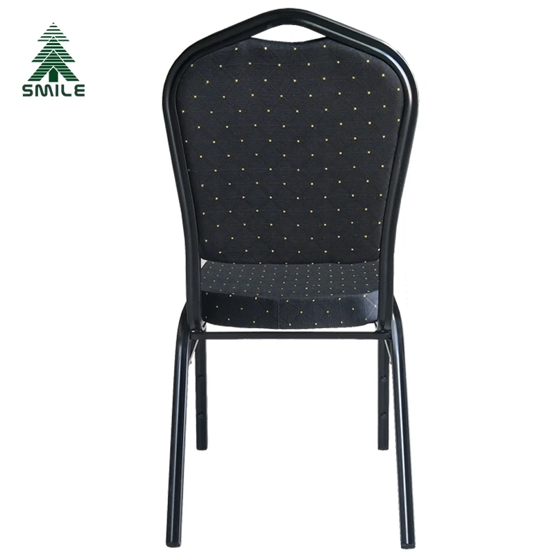 Wholesale China Factory Price Modern Design Red Fabric Iron Stackable Banquet Chair for Hotel Wedding