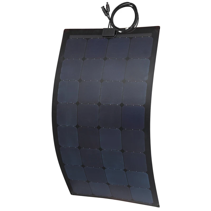 12 volt etfe sunpower black flexible solar panel 50W 80W 100W 110W 120W solar cell flex for boat