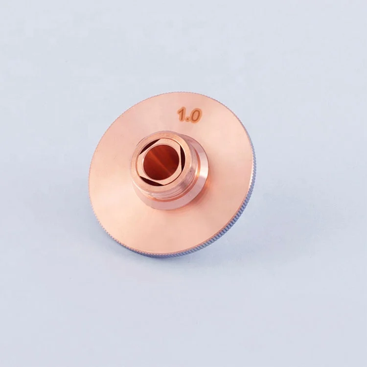 Wholesale double layer 28*15 laser consumables fiber laser copper nozzles