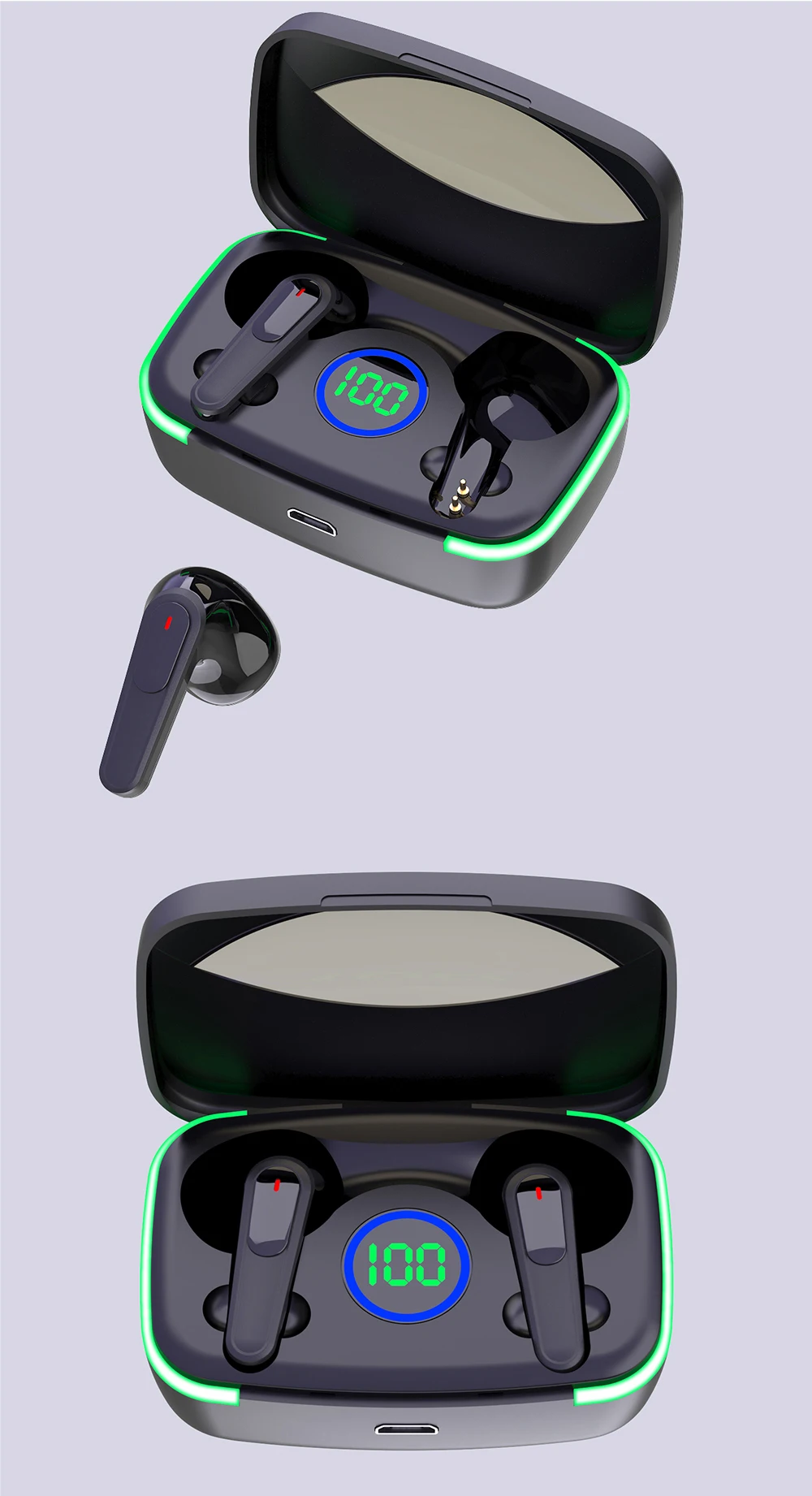 M80 smart wireless in-ear earbuds electronics match android phone and electronics products an gaming mobile phones