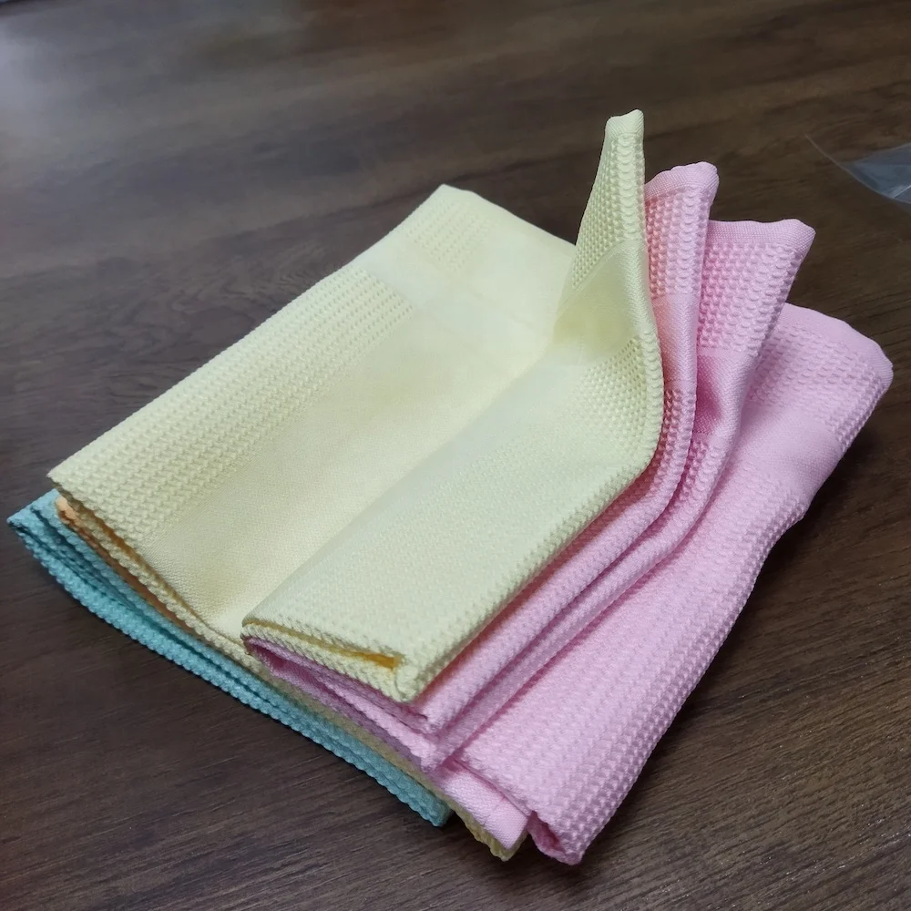 High Water Absorption Microfiber Waffle Towel 42*68Cm Tea Towel