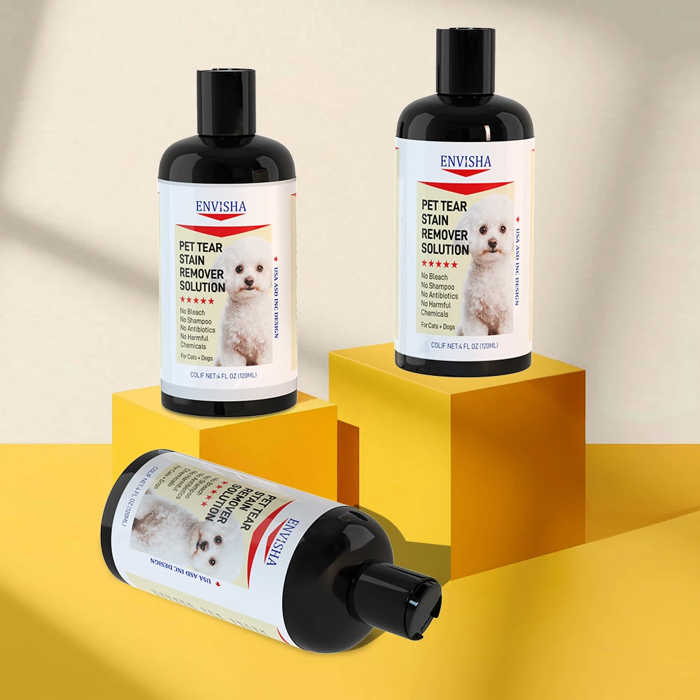ENVISHA High Quality 120ml Natural No Antibiotics Dogs And Cats Eye Care Tear Stain Clean Liquid Remover Solution