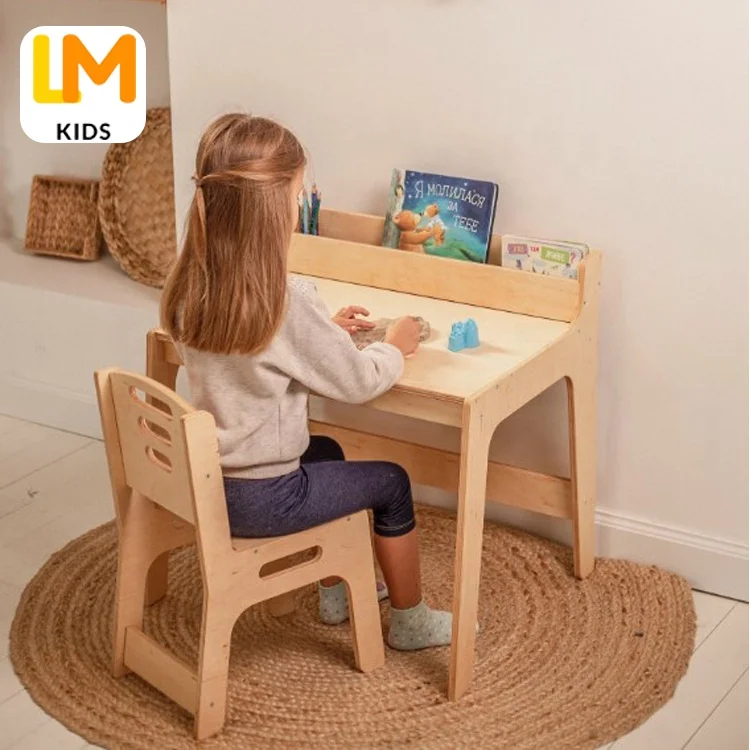 LM KIDS kids furniture wooden activity table montessori furniture Montessori Table And Chair kids table and chairs