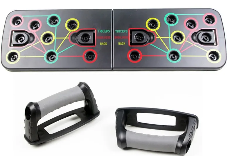 Complete Pushup Board Training Detachable Push Up Board with Elastic Tube Band