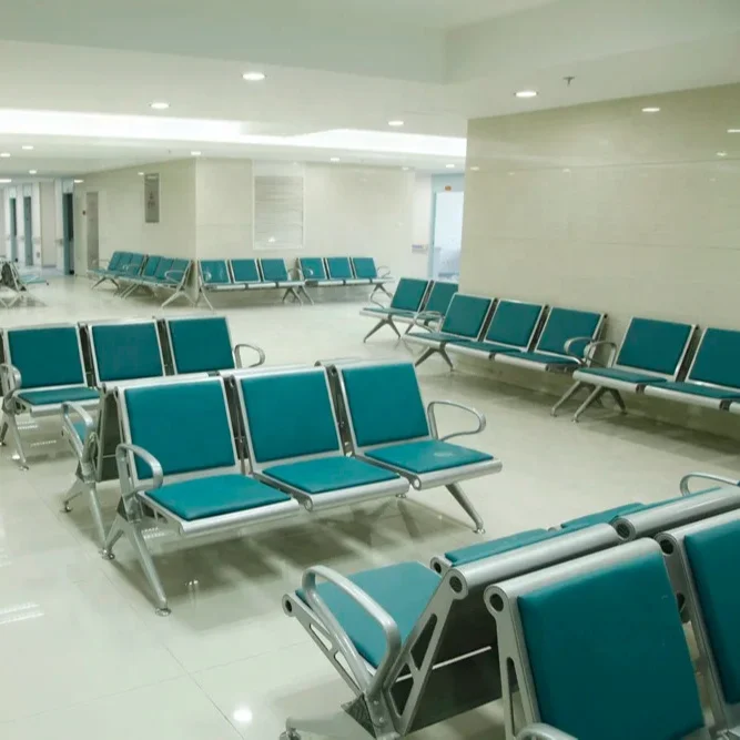 Factory price Hospital airport statiion clinic waiting room 3 seater bench seating waiting chair