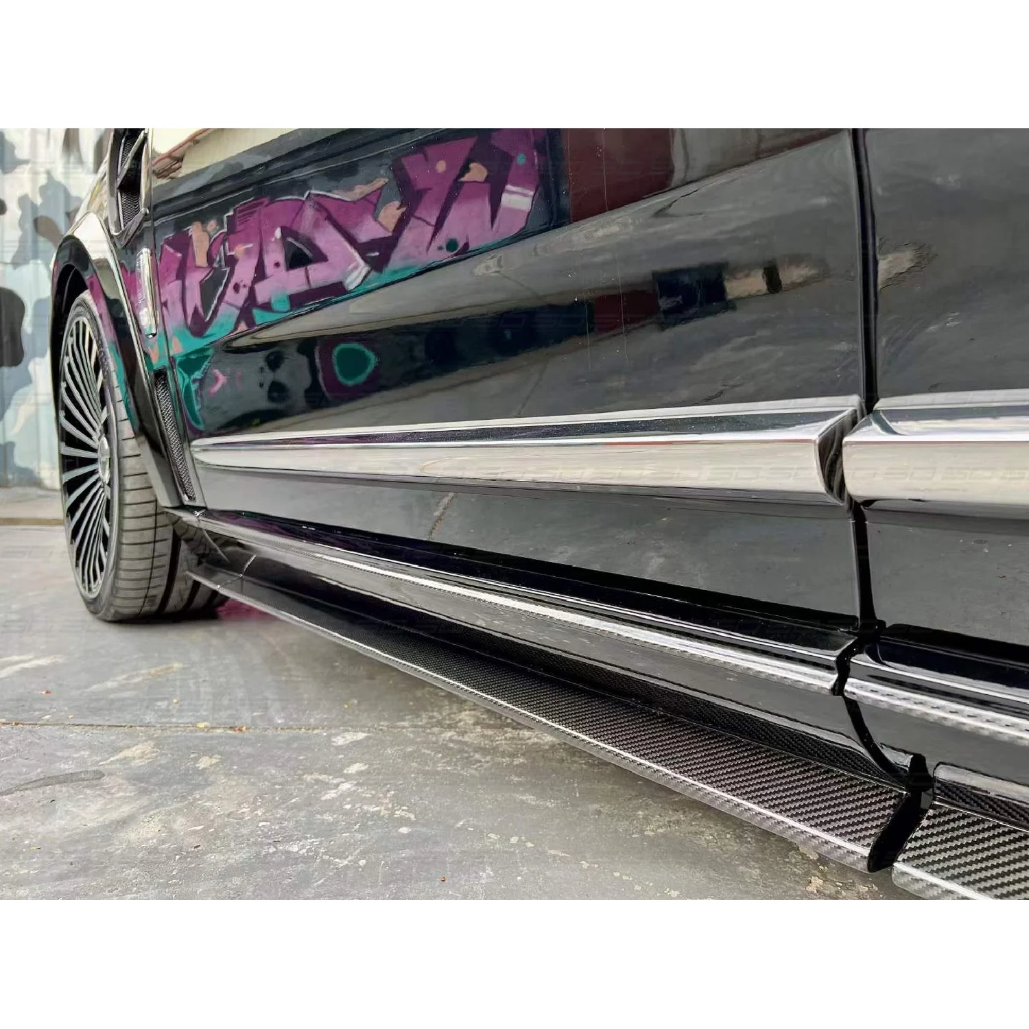 High Quality M Style Design Dry Carbon Fiber Front Bumper Rear Bumper Body Kits Car Accessories for R-s-R-e Cullinan